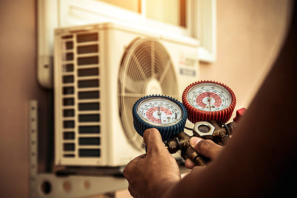 Professional Hvac technician working in Danville, NH
